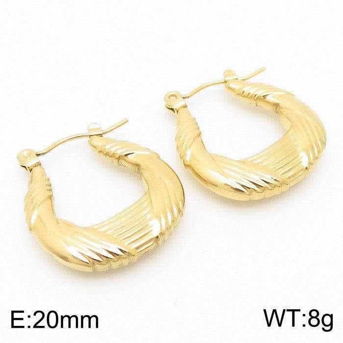 Kalen Stainless Steel Hoop Earrings Wholesale for Women - kalen