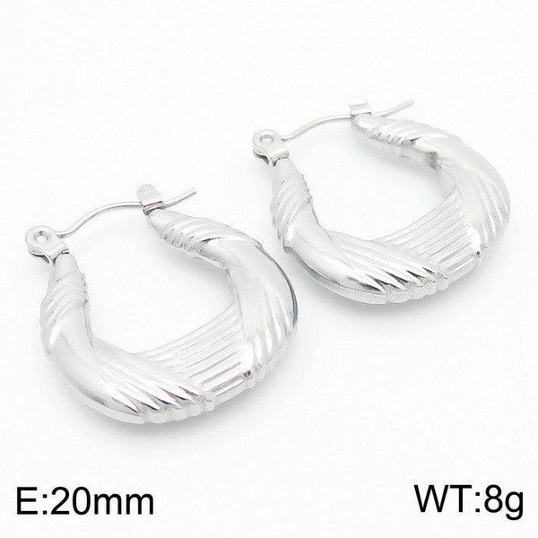 Kalen Stainless Steel Hoop Earrings Wholesale for Women - kalen