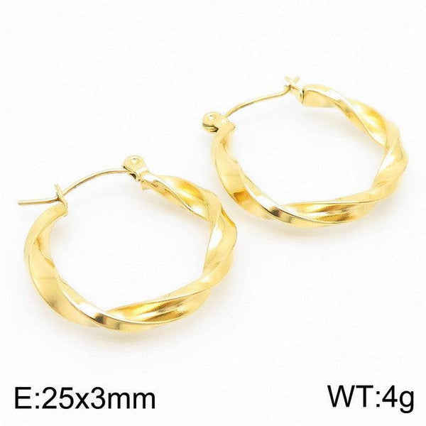 Kalen Stainless Steel Hoop Earrings Wholesale for Women - kalen