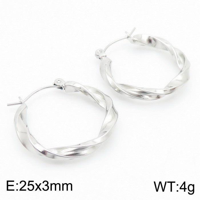 Kalen Stainless Steel Hoop Earrings Wholesale for Women - kalen