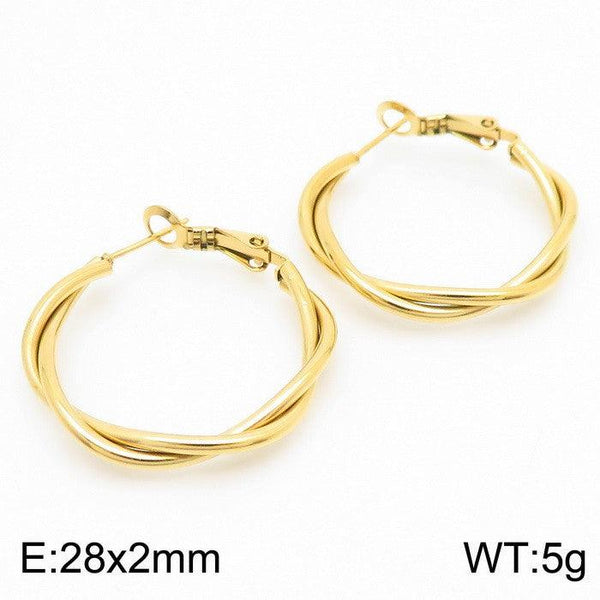 Kalen Stainless Steel Hoop Earrings Wholesale for Women - kalen