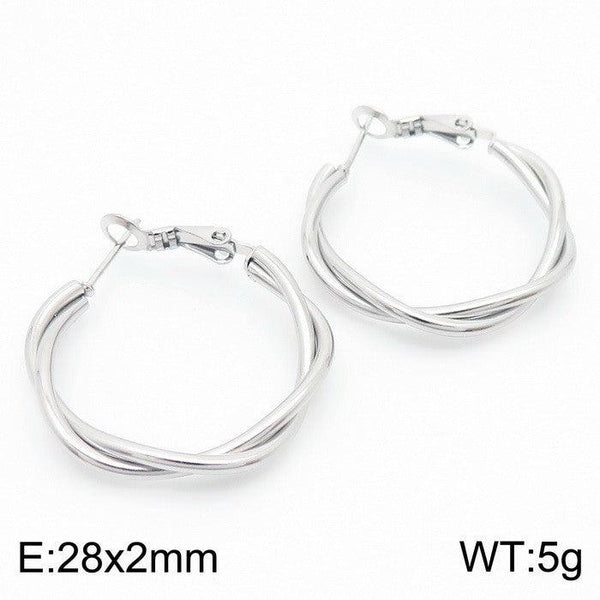 Kalen Stainless Steel Hoop Earrings Wholesale for Women - kalen