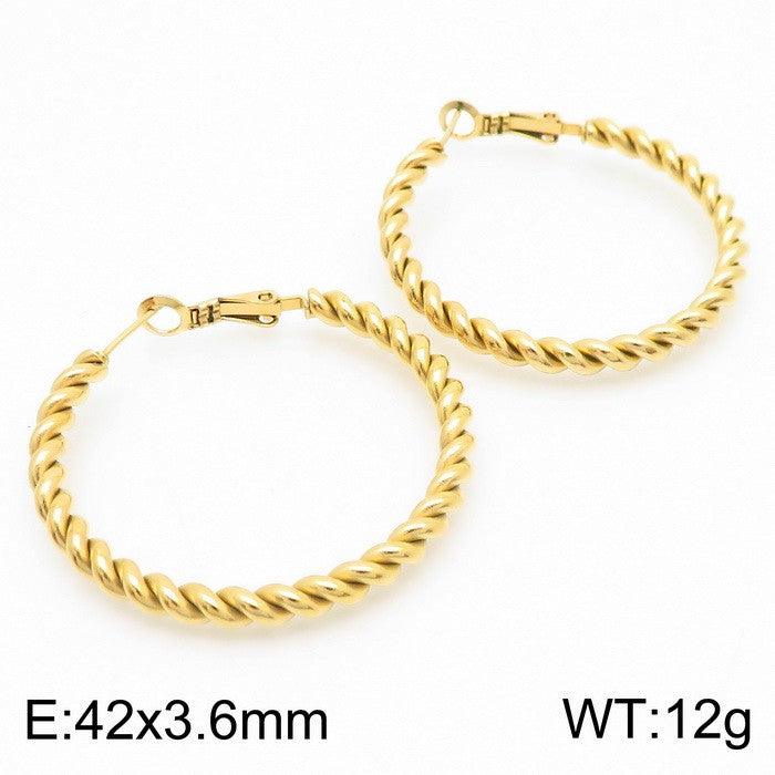 Kalen Stainless Steel Hoop Earrings Wholesale for Women - kalen