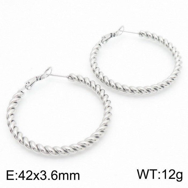 Kalen Stainless Steel Hoop Earrings Wholesale for Women - kalen