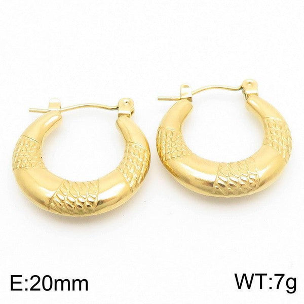 Kalen Stainless Steel Hoop Earrings Wholesale for Women - kalen