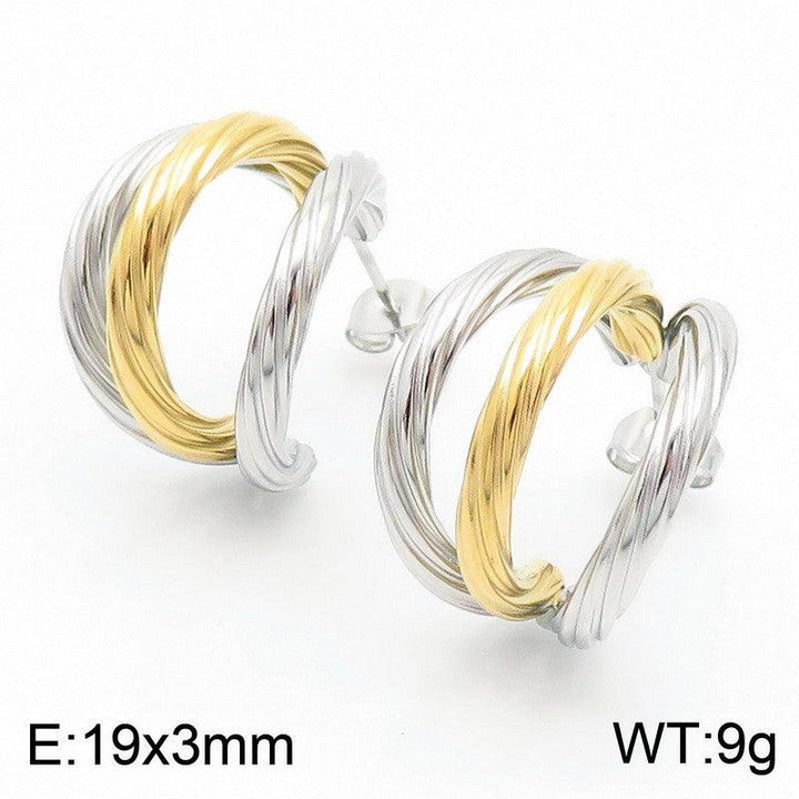 Kalen Stainless Steel Hoop Earrings Wholesale for Women - kalen