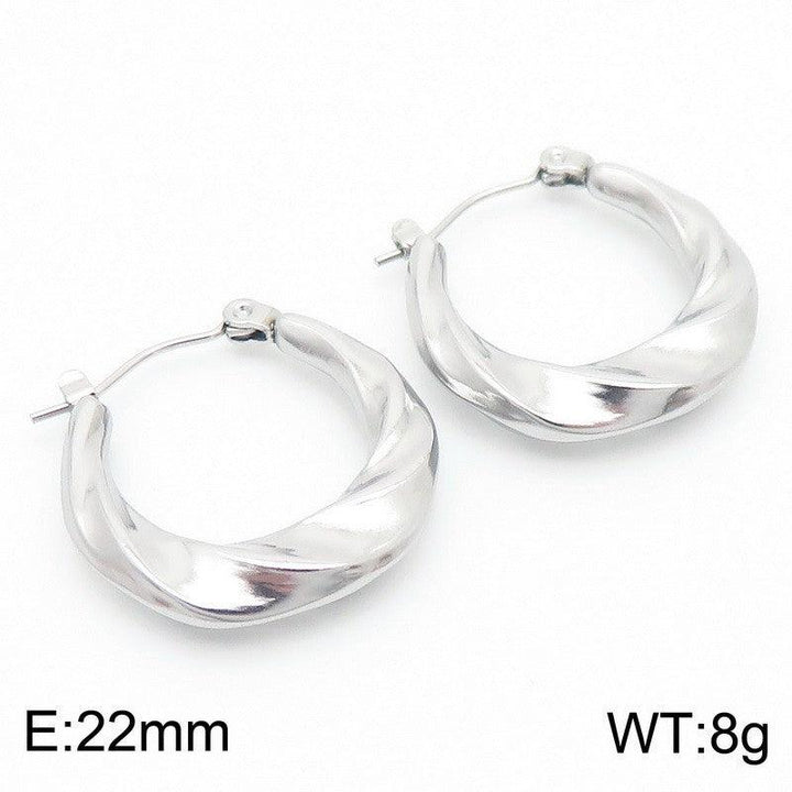 Kalen Stainless Steel Hoop Earrings Wholesale for Women - kalen