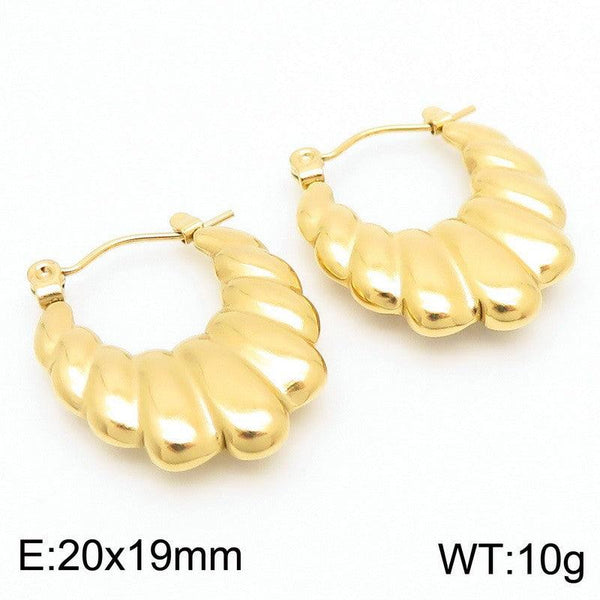 Kalen Stainless Steel Hoop Earrings Wholesale for Women - kalen