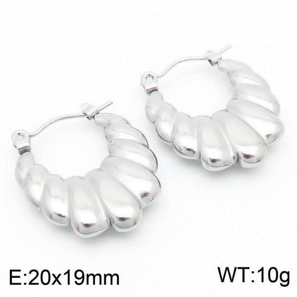 Kalen Stainless Steel Hoop Earrings Wholesale for Women - kalen