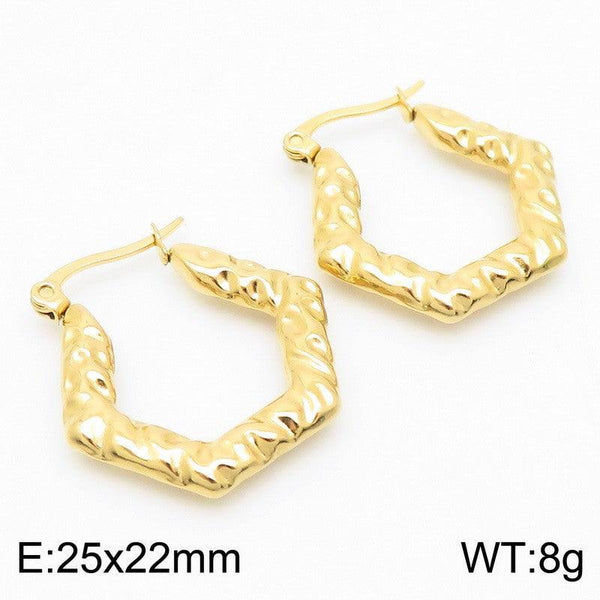 Kalen Stainless Steel Hoop Earrings Wholesale for Women - kalen