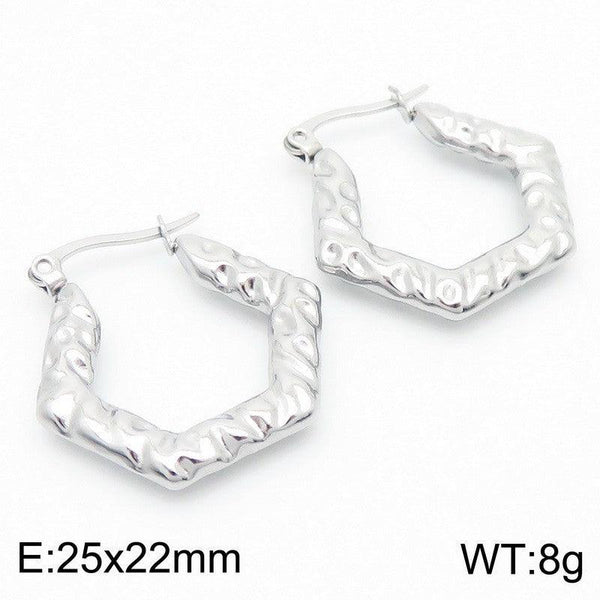 Kalen Stainless Steel Hoop Earrings Wholesale for Women - kalen