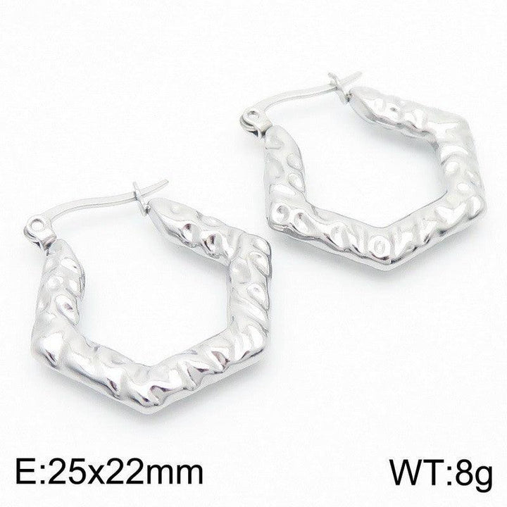 Kalen Stainless Steel Hoop Earrings Wholesale for Women - kalen