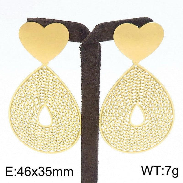 Kalen Stainless Steel Drop Earrings Wholesale for Women - kalen