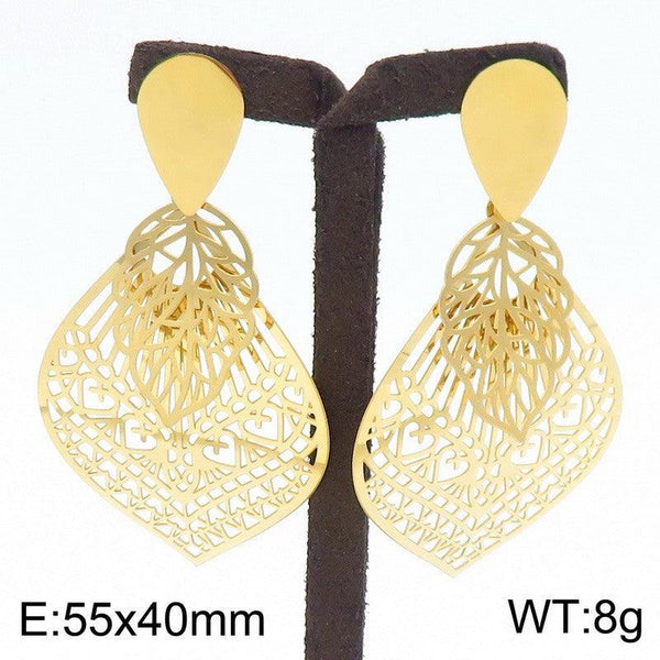 Kalen Stainless Steel Drop Earrings Wholesale for Women - kalen