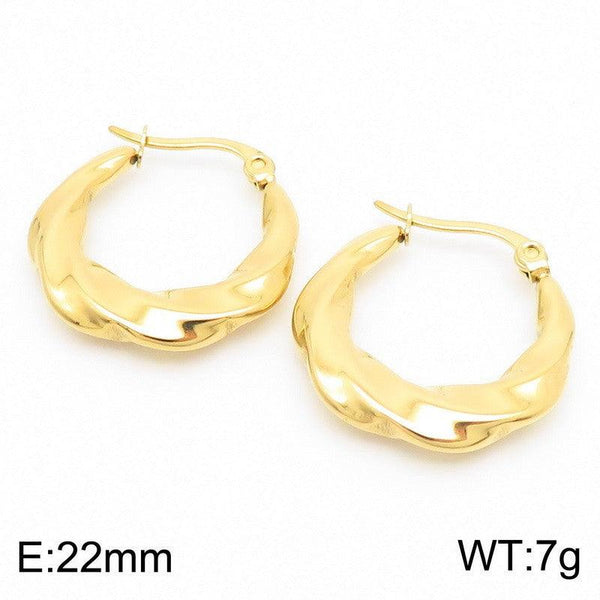 Kalen Stainless Steel Hoop Earrings Wholesale for Women - kalen