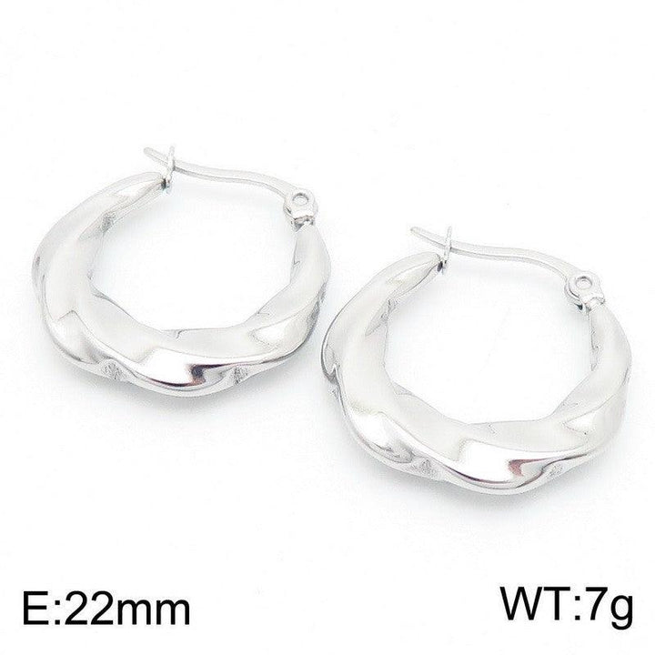 Kalen Stainless Steel Hoop Earrings Wholesale for Women - kalen