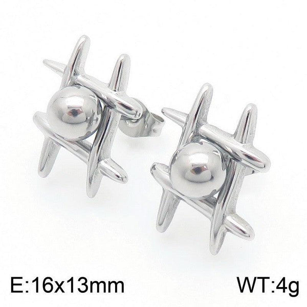 Kalen Stainless Steel Stud Earrings Wholesale for Women - kalen