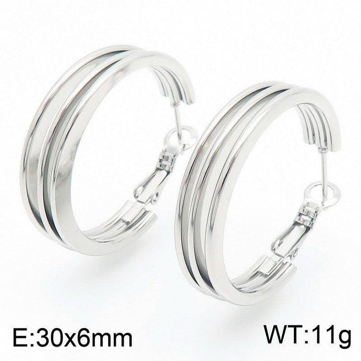 Kalen Stainless Steel Hoop Earrings Wholesale for Women - kalen