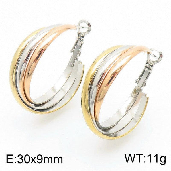 Kalen Stainless Steel Hoop Earrings Wholesale for Women - kalen