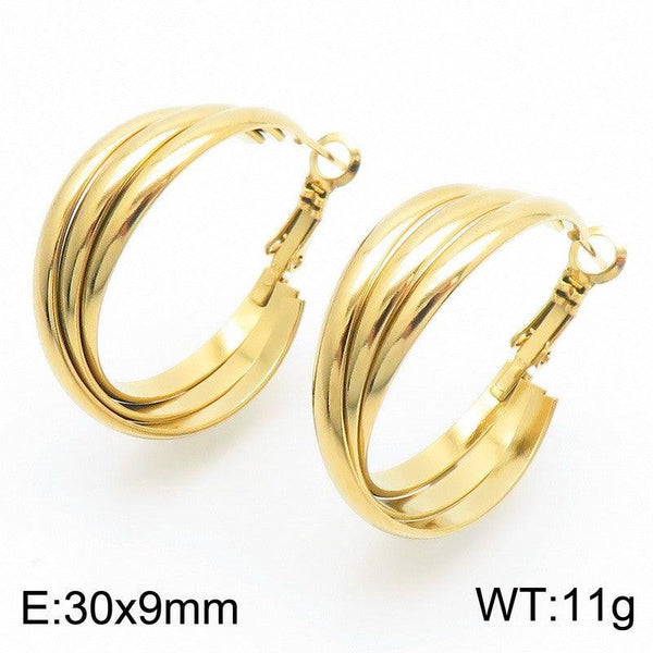 Kalen Stainless Steel Hoop Earrings Wholesale for Women - kalen