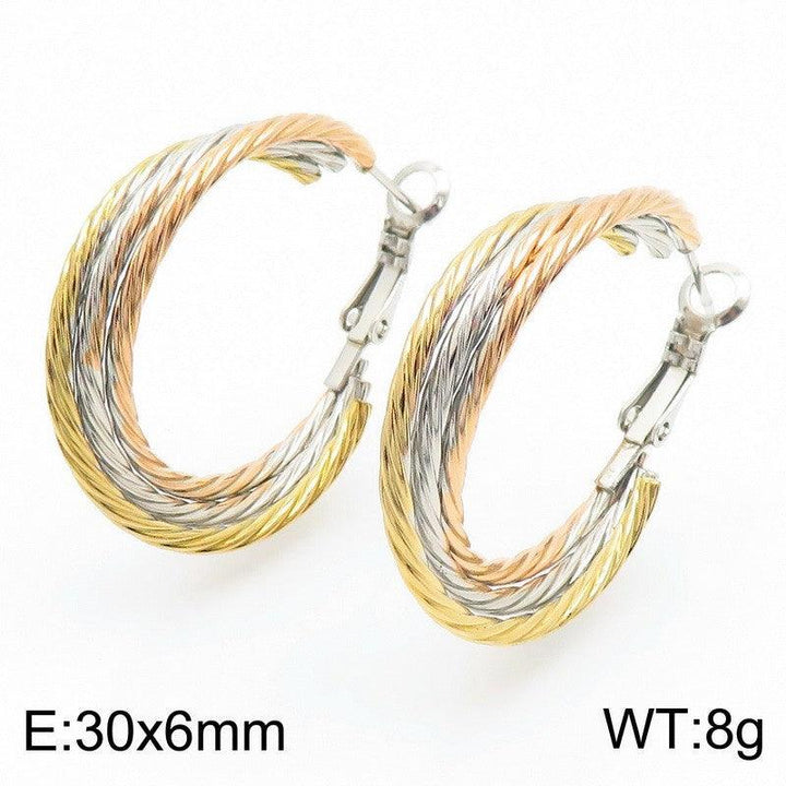 Kalen Stainless Steel Hoop Earrings Wholesale for Women - kalen