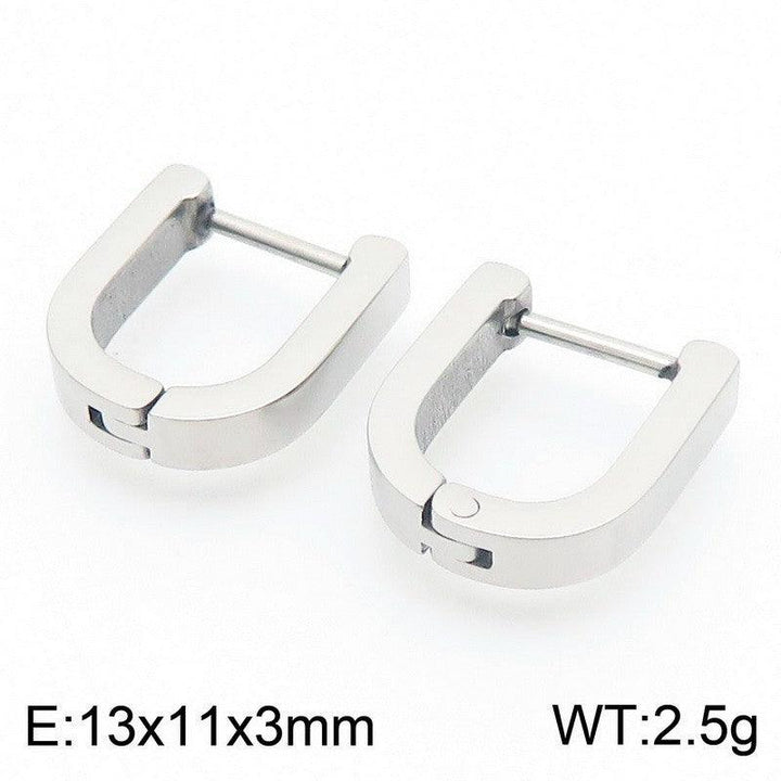 Kalen Stainless Steel Geometry Hoop Earrings Wholesale for Women - kalen