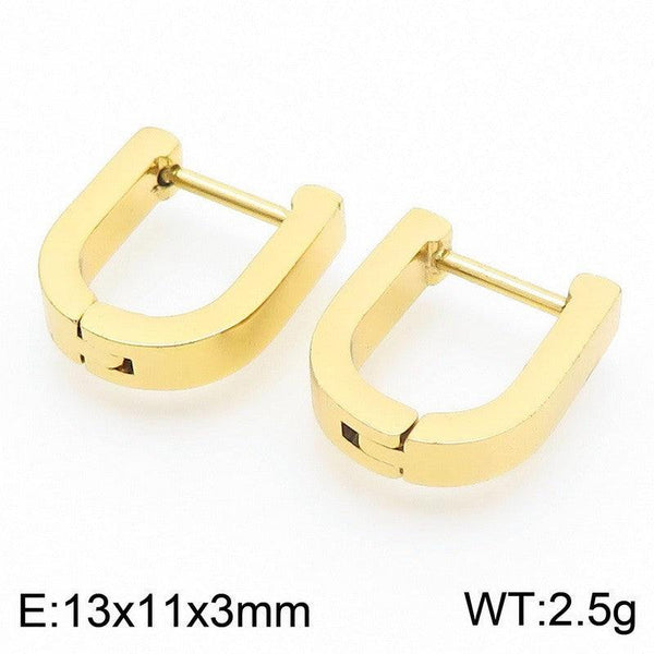 Kalen Stainless Steel Geometry Hoop Earrings Wholesale for Women - kalen