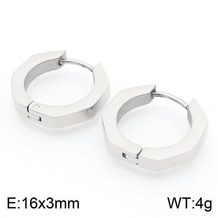 Kalen Stainless Steel Geometry Hoop Earrings Wholesale for Women - kalen