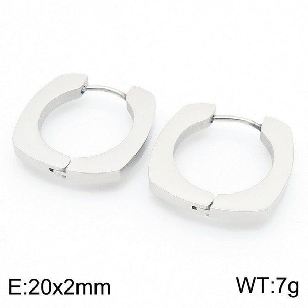 Kalen Stainless Steel Geometry Hoop Earrings Wholesale for Women - kalen