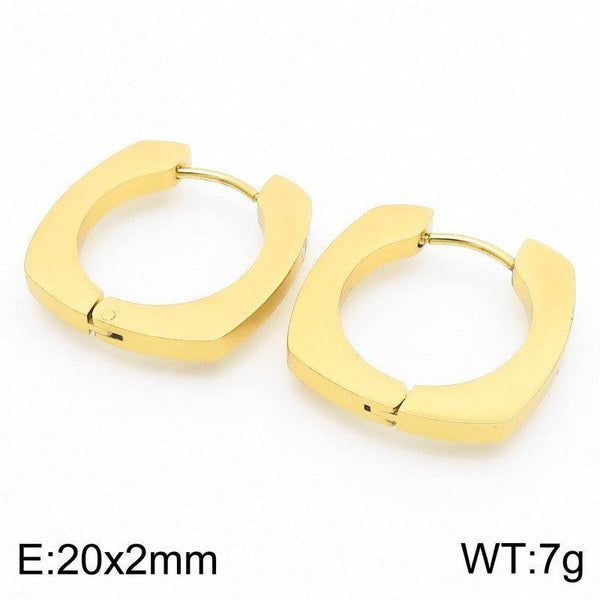 Kalen Stainless Steel Geometry Hoop Earrings Wholesale for Women - kalen