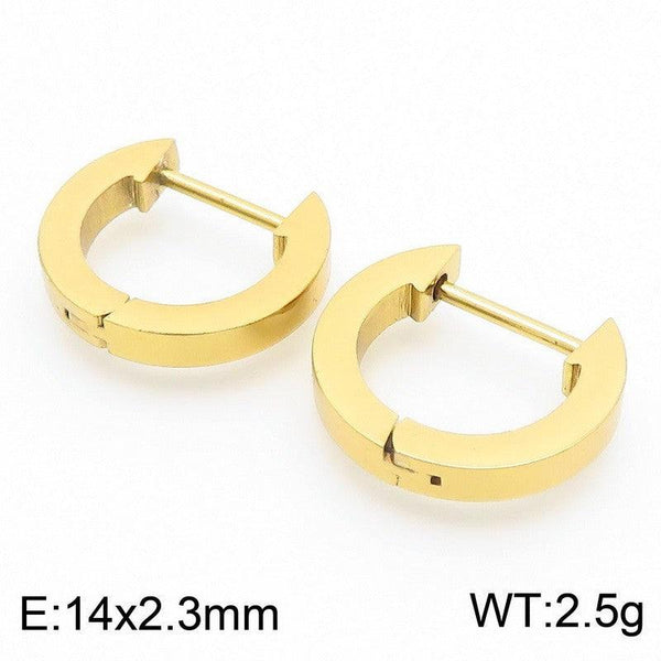 Kalen Stainless Steel Geometry Hoop Earrings Wholesale for Women - kalen