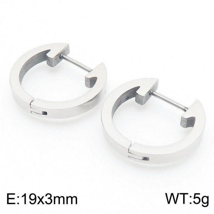 Kalen Stainless Steel Geometry Hoop Earrings Wholesale for Women - kalen