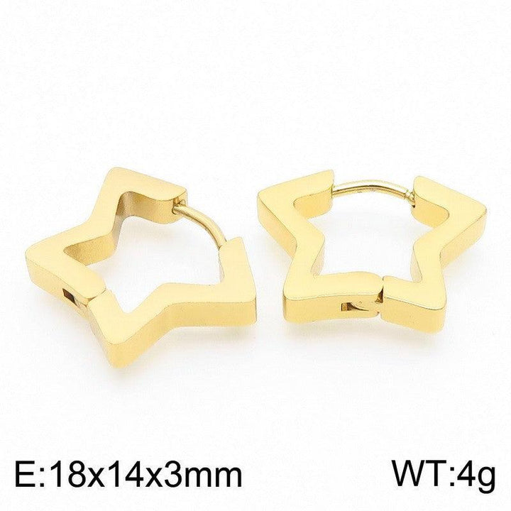 Kalen Stainless Steel Geometry Hoop Earrings Wholesale for Women - kalen