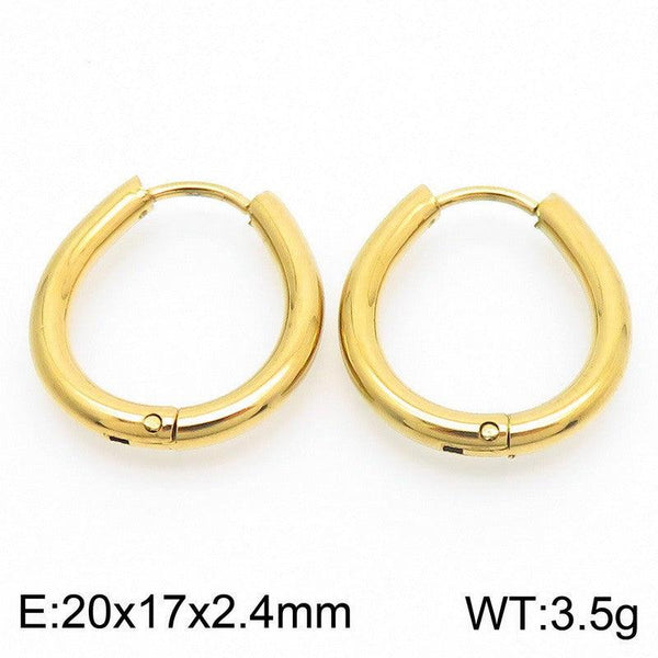 Kalen Stainless Steel Geometry Hoop Earrings Wholesale for Women - kalen