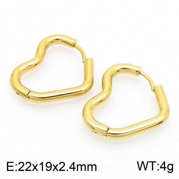 Kalen Stainless Steel Geometry Hoop Earrings Wholesale for Women - kalen