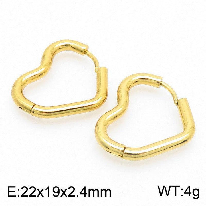 Kalen Stainless Steel Geometry Hoop Earrings Wholesale for Women - kalen