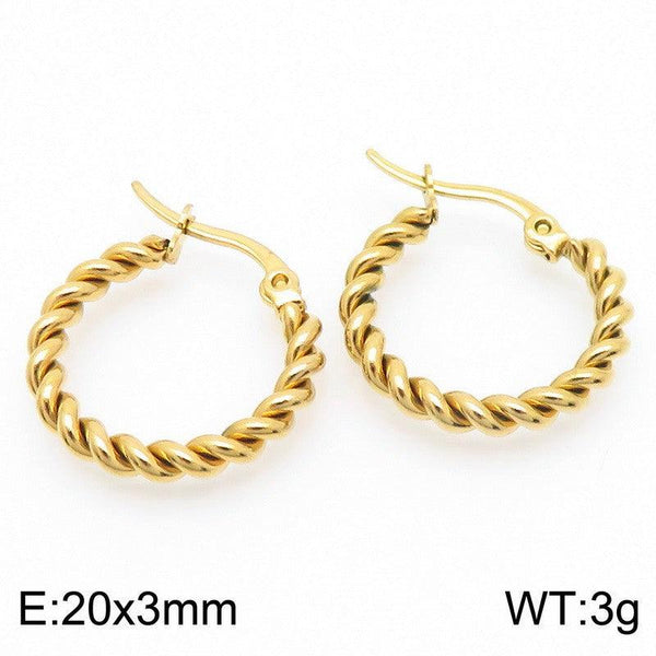 Kalen Stainless Steel Hoop Earrings Wholesale for Women - kalen