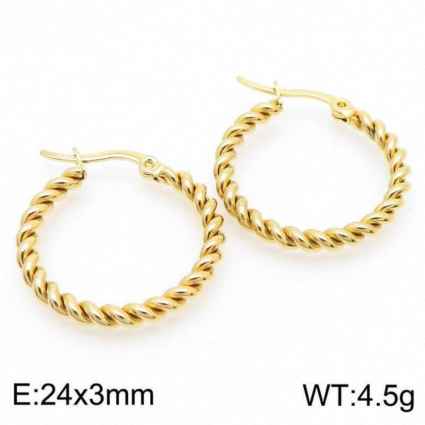 Kalen Stainless Steel Hoop Earrings Wholesale for Women - kalen