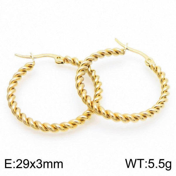 Kalen Stainless Steel Hoop Earrings Wholesale for Women - kalen