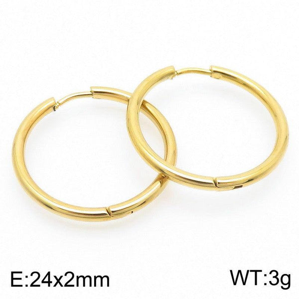 Kalen Stainless Steel Hoop Earrings Wholesale for Women - kalen