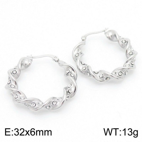 Kalen Stainless Steel Hoop Earrings Wholesale for Women - kalen