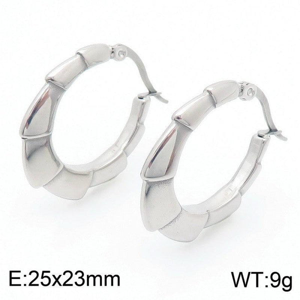 Kalen Stainless Steel Hoop Earrings Wholesale for Women - kalen