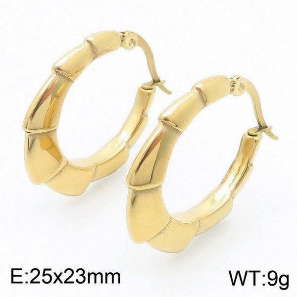 Kalen Stainless Steel Hoop Earrings Wholesale for Women - kalen