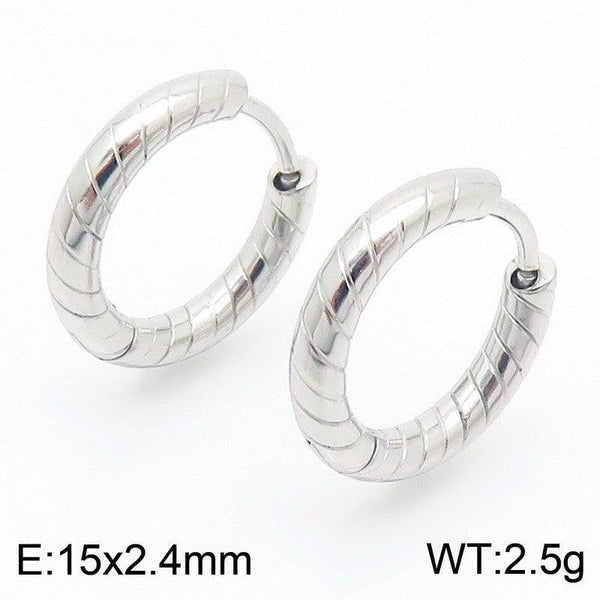 Kalen Stainless Steel Hoop Earrings Wholesale for Women - kalen