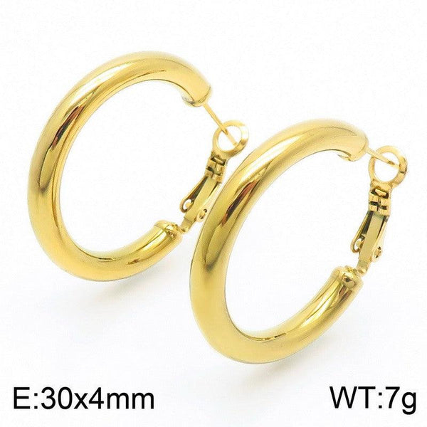 Kalen Stainless Steel Hoop Earrings Wholesale for Women - kalen