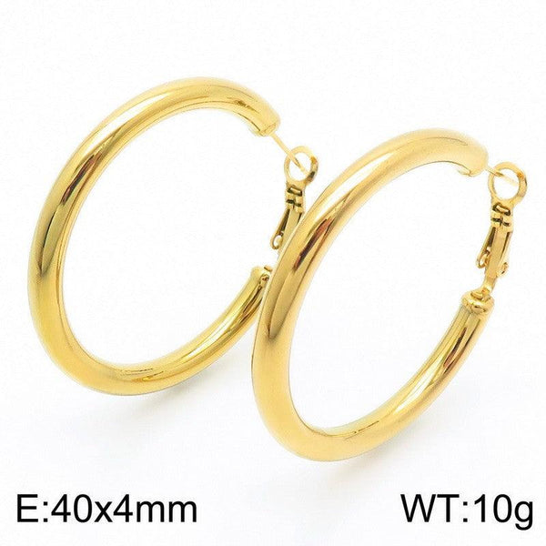 Kalen Stainless Steel Hoop Earrings Wholesale for Women - kalen