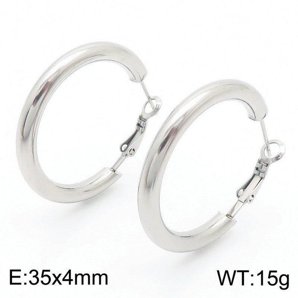 Kalen Stainless Steel Hoop Earrings Wholesale for Women - kalen