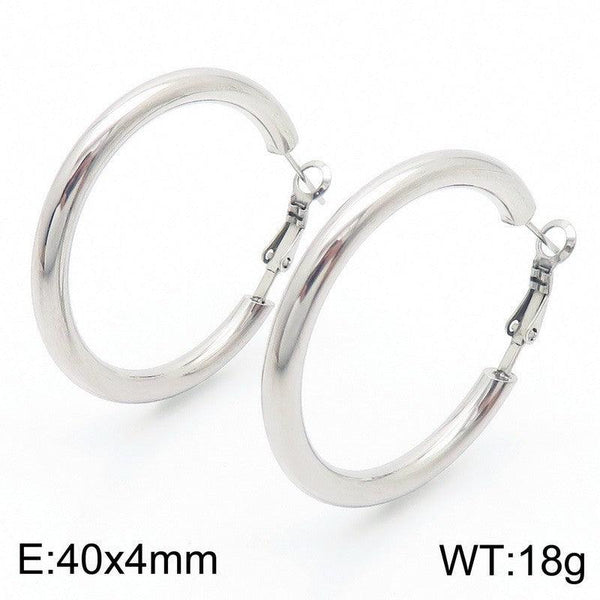 Kalen Stainless Steel Hoop Earrings Wholesale for Women - kalen