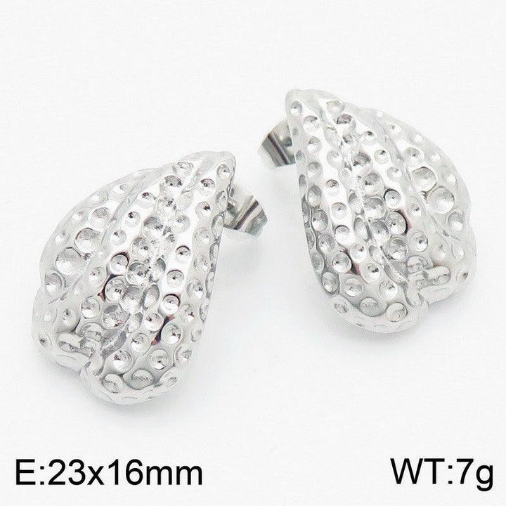 Kalen Stainless Steel CZ Stud Earrings Wholesale for Women - kalen