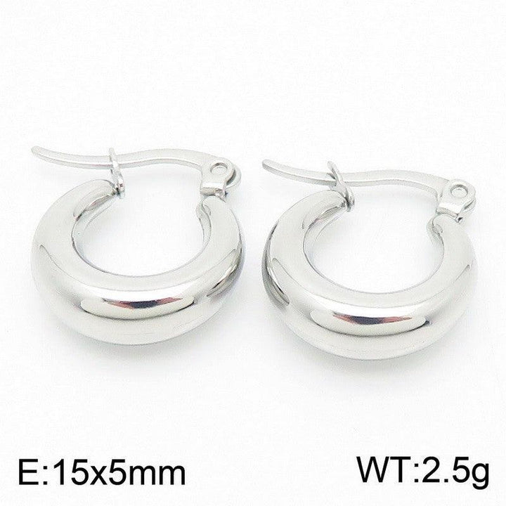 Kalen Stainless Steel Hollow Hoop Earrings Wholesale for Women - kalen